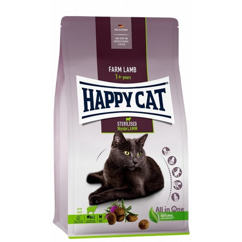 Happy Cat Sterilised Adult Weide-Lamm 4 kg